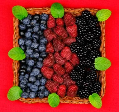Berry basket Stock Photos