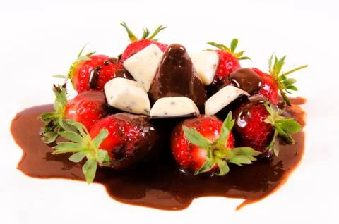 Berry chocolate Stock Photos