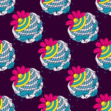 Berry color seamless pattern Stock Illustration