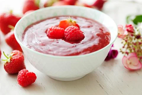Berry compote Stock Photos