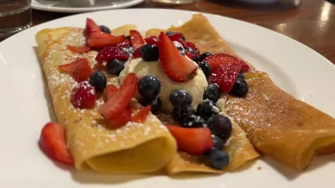 Berry Crepes Stock Footage 295569987