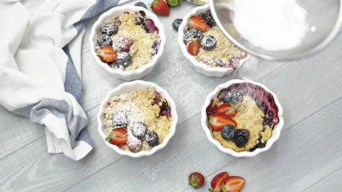 Berry crumble Stock Footage 149176619