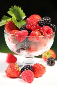 Berry dessert Stock Photos