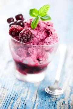 Berry dessert Stock Photos