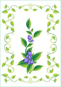 Berry in the frame berry in the frame.Vector illustration Copyright: xZoon... Stock Photos