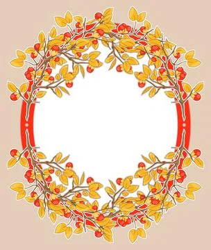 Berry frame Stock Illustration