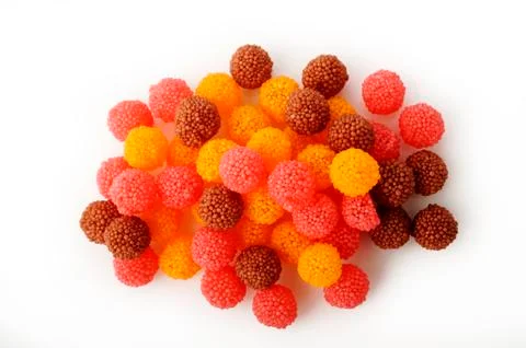 Berry fruit candy gummy Stock Photos
