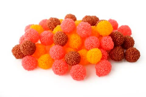 Berry fruit candy gummy Stock Photos