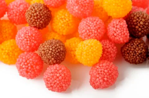 Berry fruit candy gummy Stock Photos