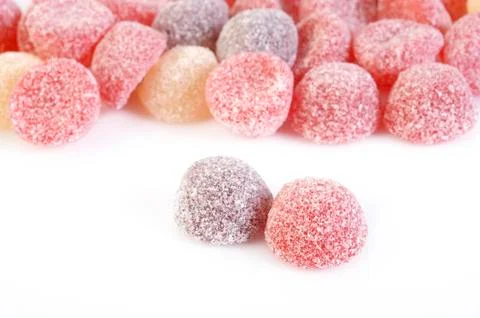 Berry fruit candy gummy Stock Photos