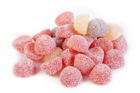 Berry fruit candy gummy Stock Photos