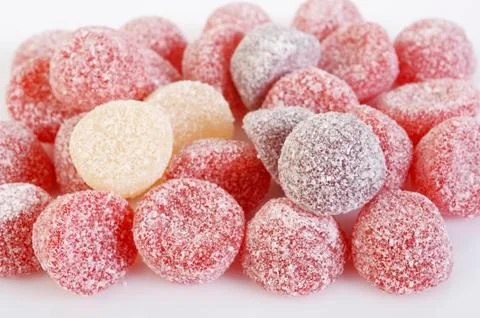 Berry fruit candy gummy Stock Photos