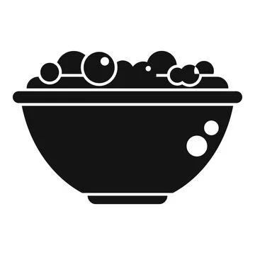 Berry fruit salad icon simple vector. Fresh food Stock Illustration