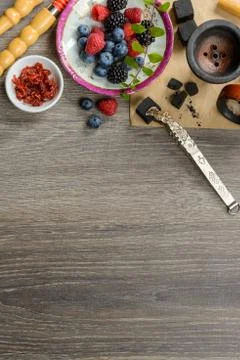 Berry hookah set Stock Photos