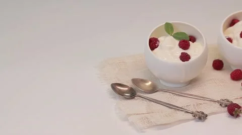 Berry ice cream Stock Footage 49159340