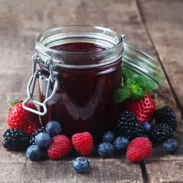 Berry Jam Stock Photos