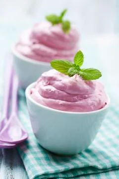 Berry mousse Stock Photos