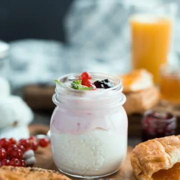 Berry mousse Stock Photos