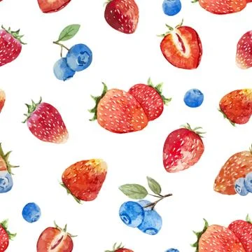 Berry pattern Stock Illustration