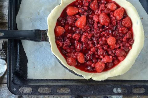 Berry pie Stock Photos