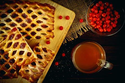 Berry pie Stock Photos