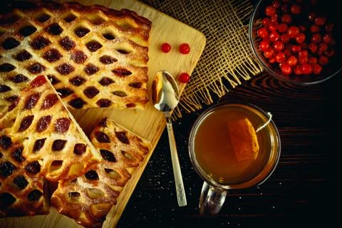 Berry pie Stock Photos