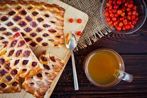 Berry pie Stock Photos