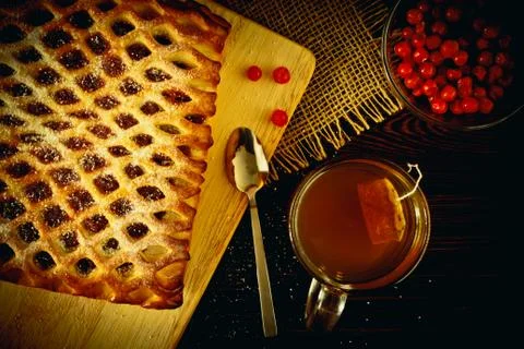Berry pie Stock Photos
