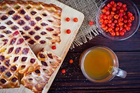 Berry pie Stock Photos