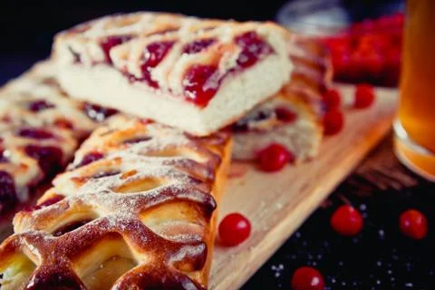 Berry pie Stock Photos