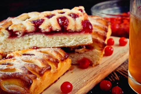 Berry pie Stock Photos