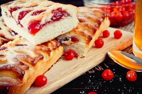 Berry pie Stock Photos