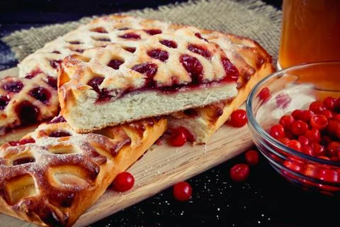 Berry pie Stock Photos