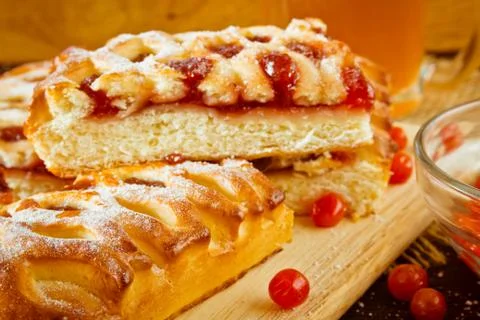 Berry pie Stock Photos
