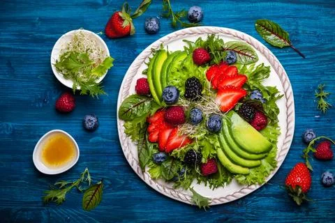 Berry salad Stock Photos
