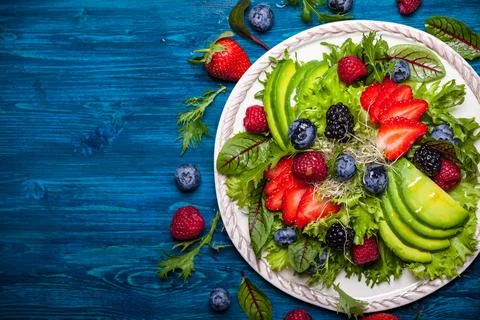 Berry salad Stock Photos