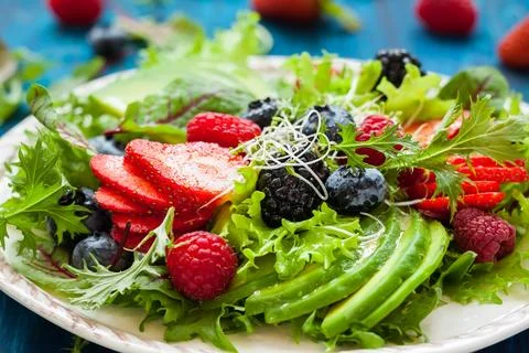 Berry salad Stock Photos
