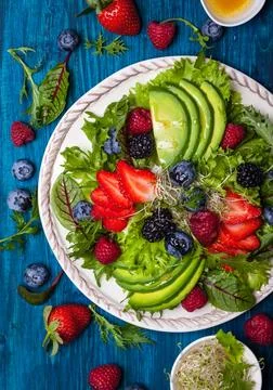 Berry salad Stock Photos