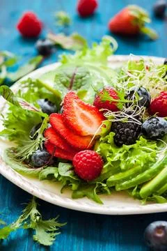 Berry salad Stock Photos