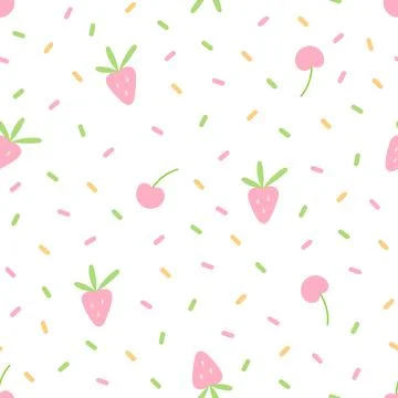Berry seamless pattern Stock Illustration