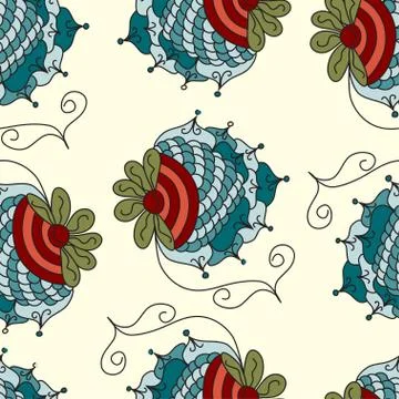 Berry Seamless vector pattern Stock Illustration