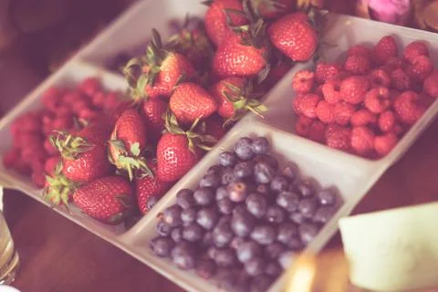 Berry selection pastel Stock Photos