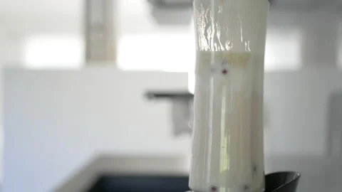 Berry Smoothie Blended Stock Footage 138185992