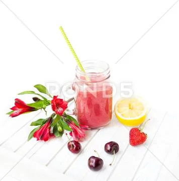 Berry smoothie Stock Photos