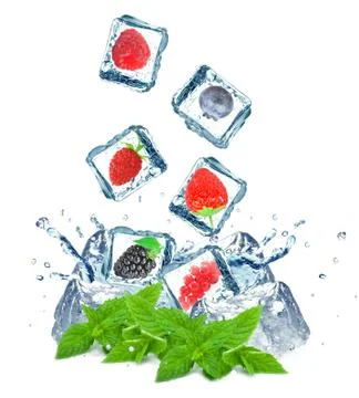 Berry splash Stock Photos