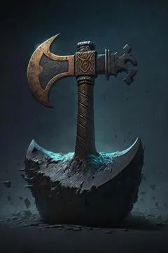 Berserker axe Stock Illustration