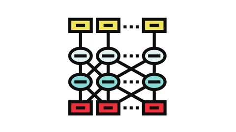 Bert bidirectional encoder representations transformers color icon animation Stock-Footage 326113097