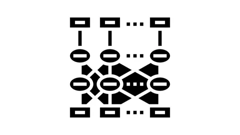 Bert bidirectional encoder representations transformers glyph icon animation Stock Footage 326149990