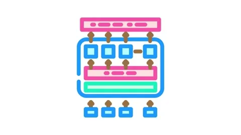 Bert bidirectional encoder representations transformers color icon animation Vidéo 327263895