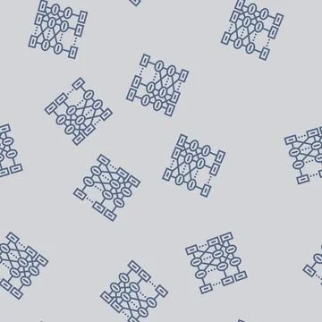 Bert bidirectional encoder representations transformers line seamless pattern Stock Illustration